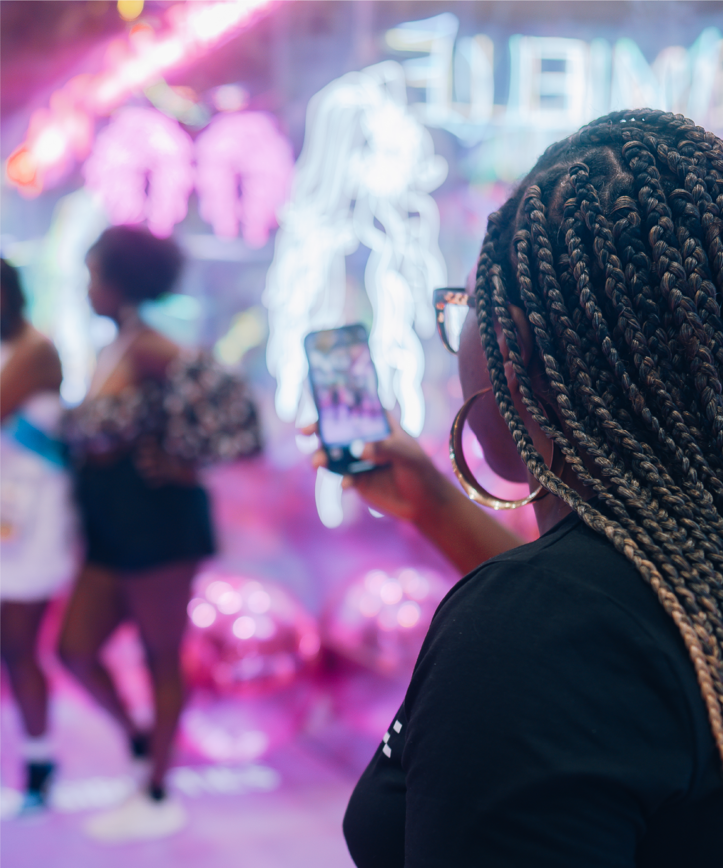 Attendee at EssenceFest activation